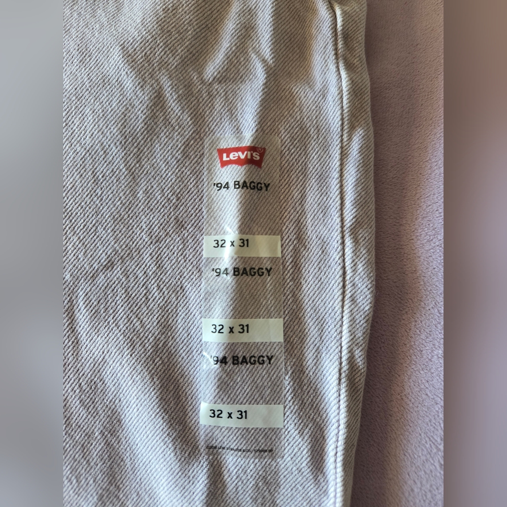 Levi's Lavender Mid Rise '94 Baggy Denim Jeans 32 x 31 NWT - Picture 14 of 14